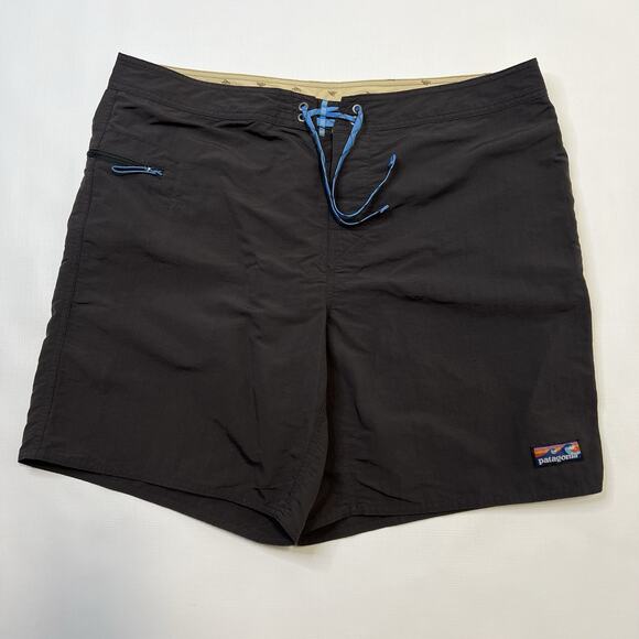 Patagonia Mens Wavefarer Board Shorts Size 40 Gray Blue Nylon Style 86622 - Picture 1 of 12
